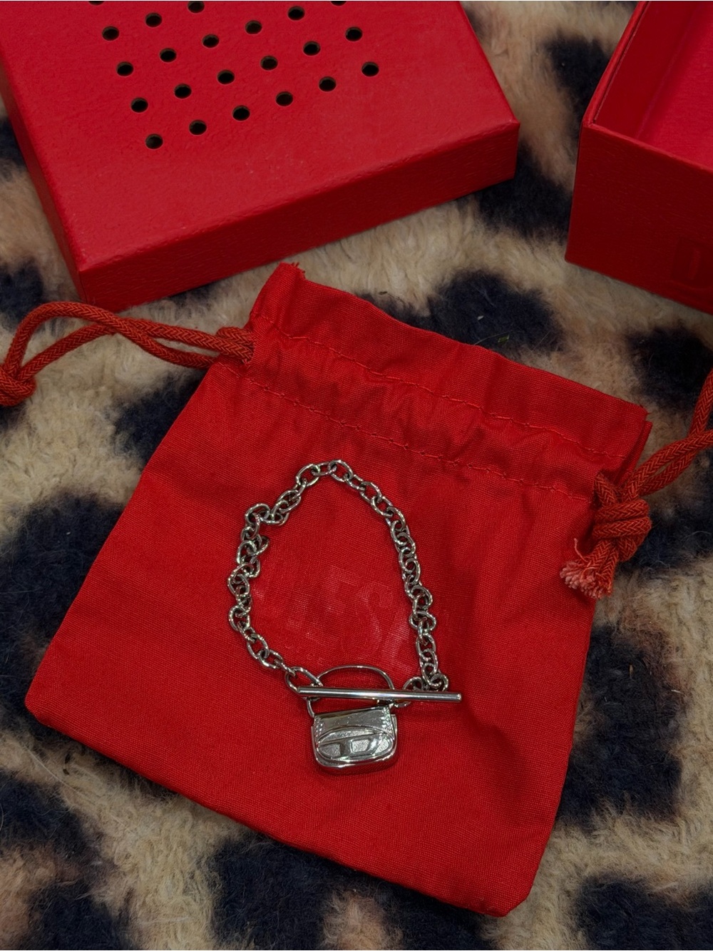 Diesel silver bracelet